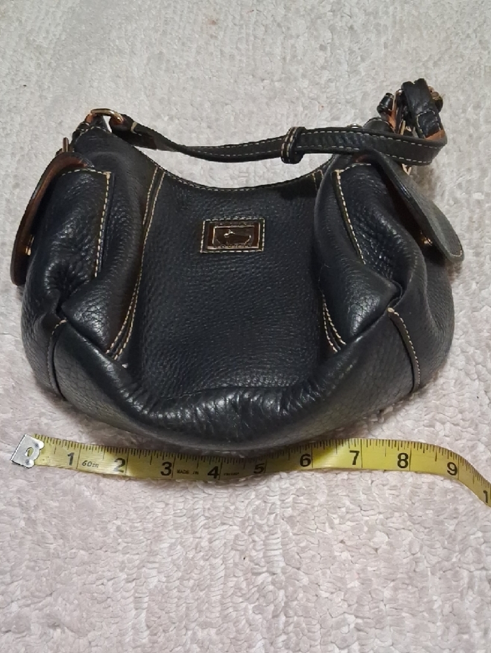 Dooney & Bourke Black Pebbled Leather Shoulder Bag - Picture 8 of 9